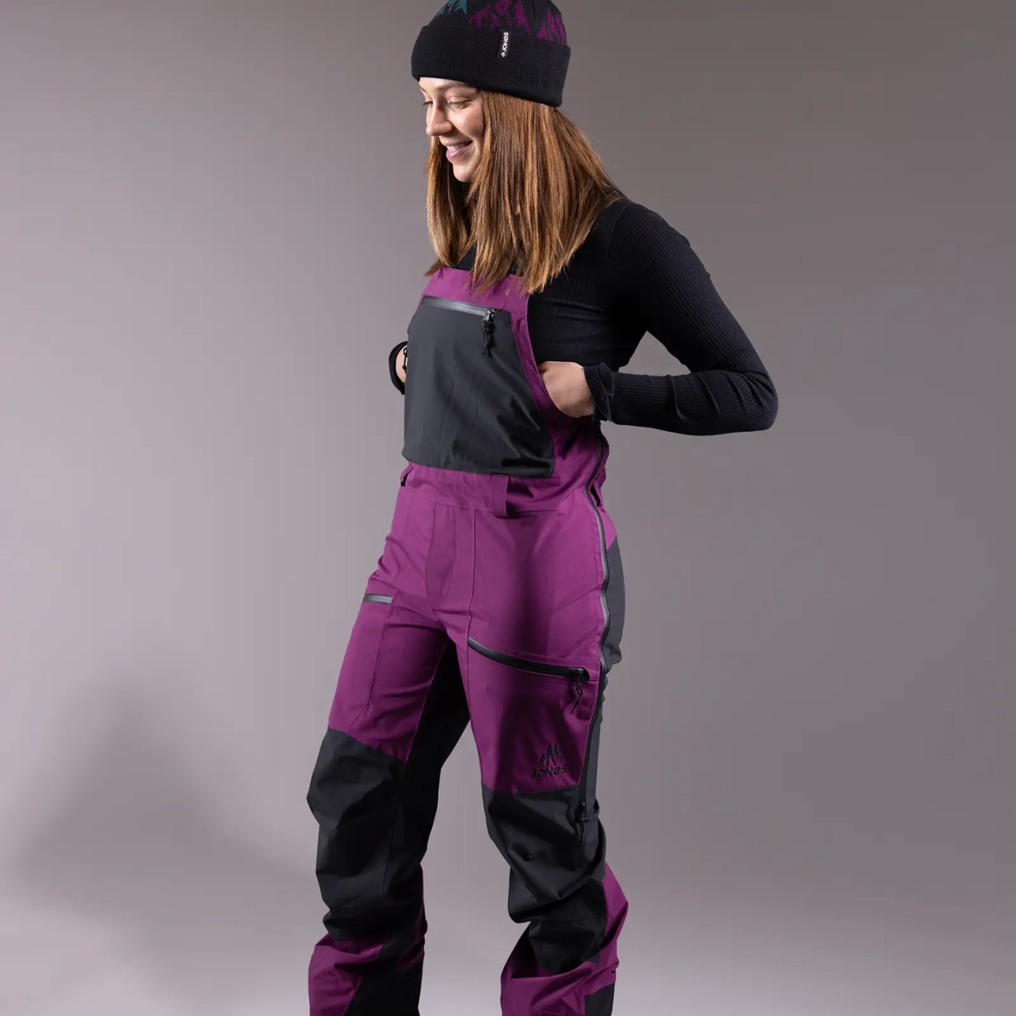 Pantaloni Jones Bib W MTN Surf Recycled Deep Purple - imagine 17