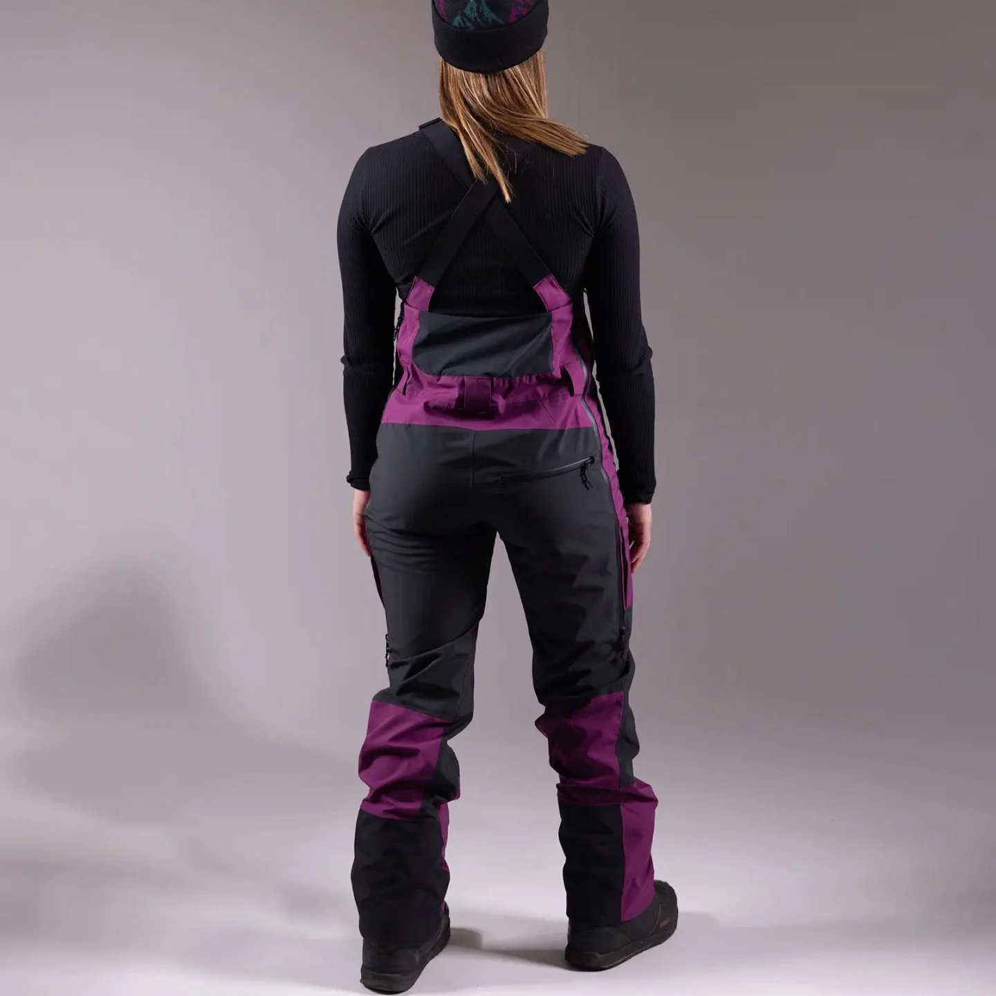 Pantaloni Jones Bib W MTN Surf Recycled Deep Purple - imagine 7