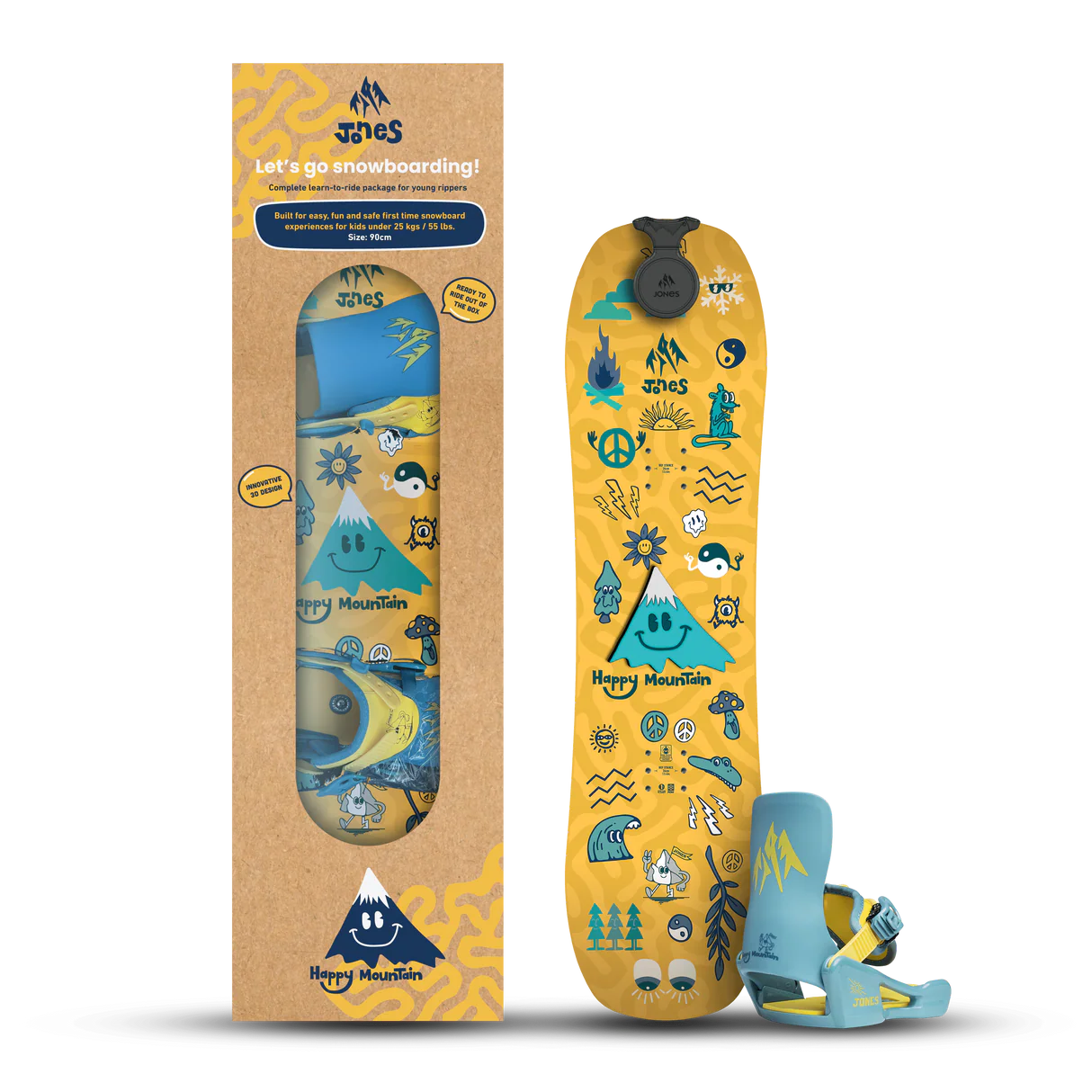Placă snowboard JONES Kids Happy Mountain Package - imagine 7