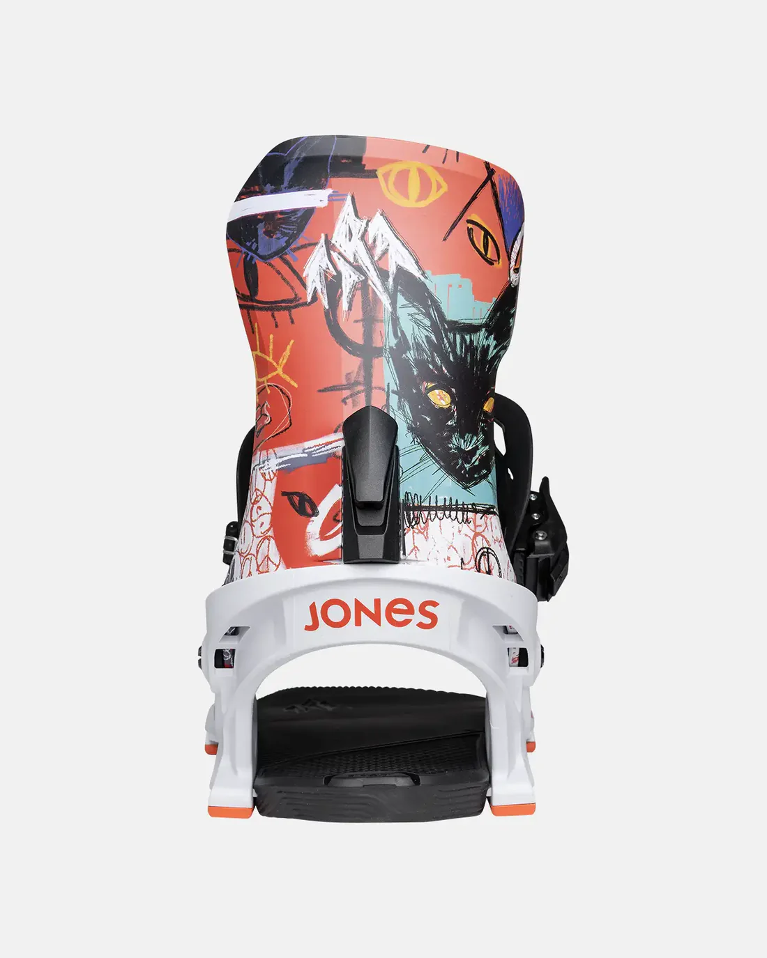 Legături snowboard Jones METEORITE Rally Cat White - imagine 5